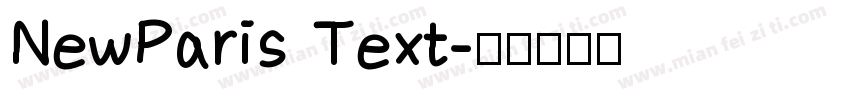 NewParis Text字体转换
